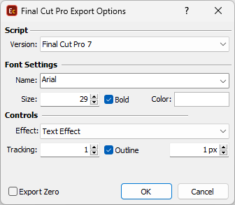 Final Cut Pro 7 export options Final Cut Pro 7 export options