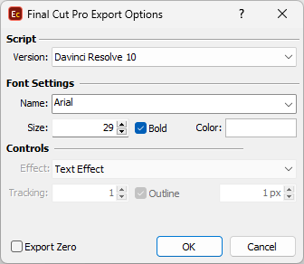 DaVinci Resolve export options DaVinci Resolve export options