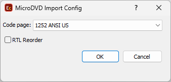 MicroDVD .SUB Import MicroDVD .SUB Import