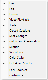 &nbsp;Toolbars Customize Po-Up