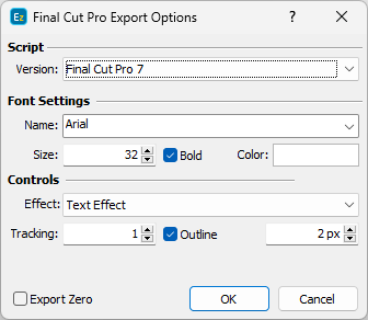 Final Cut Pro 7 export options Final Cut Pro 7 export options