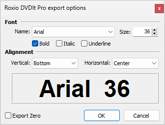 &nbsp;Roxio DVDIt Pro Export Configuration