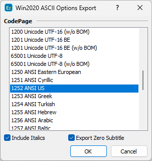 Export Configuration Export Configuration