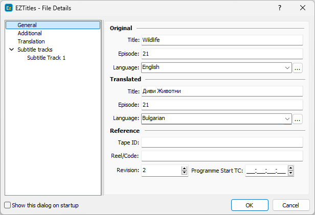 &nbsp;File Details – General Tab&nbsp;