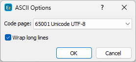 ASCII Import Configuration ASCII Import Configuration