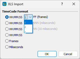 &nbsp;Excel Import Configuration