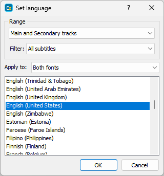 Set Language Set Language