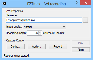 Record AVI Record AVI
