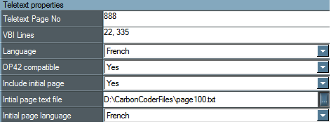 &nbsp;Teletext Subtitles Properties&nbsp;